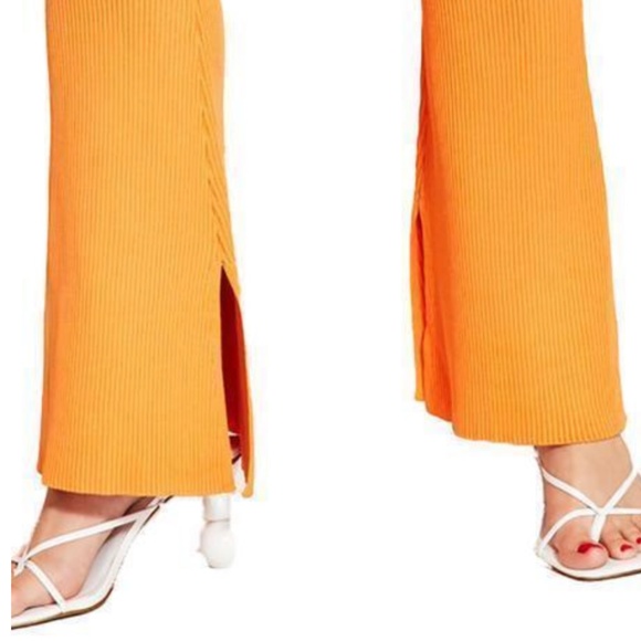 NEW Royalty Maluma Ribbed Orange Sweater Pants BIRD OF PARADISE, PLUS SIZE XXL - Picture 8 of 16